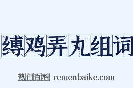 缚鸡弄丸组词是什么意思的图片